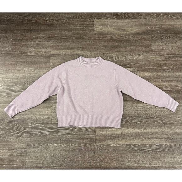 AYR The Little Joy Organic Cotton Crewneck Sweater Purple Mist Size XL Fuzzy EUC - Picture 15 of 16